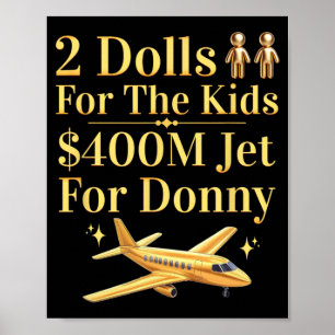 Poster Donny 2 Poupées Pour Vous 400 Millions $ Jet Pour 