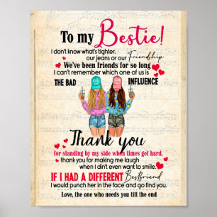Poster Dons de Bestie  Lettre à mon Merci de bestin
