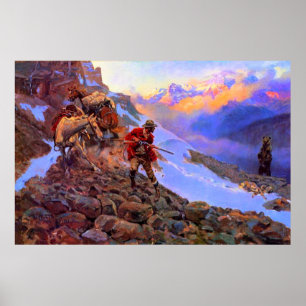 Poster Dont l'homme de la viande contre Grizzly Charles M