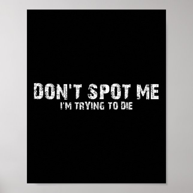 Poster Don't Spot Me1  (Devant)