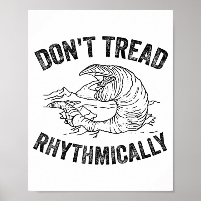 Poster Don't Tread Rhythmically Apparel For Men Women  (Devant)