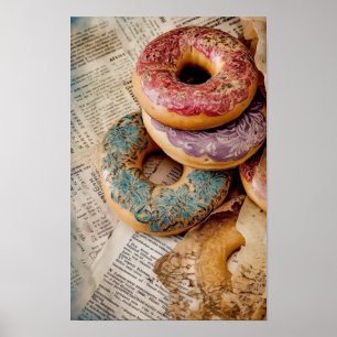 Poster Donut floral