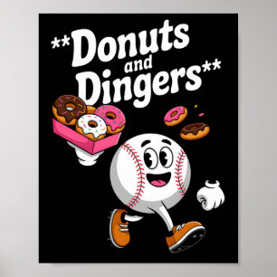 Poster Donuts Et Dingers Vendent Du Fan Humour Donut