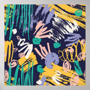 Poster Doodle Abstrait