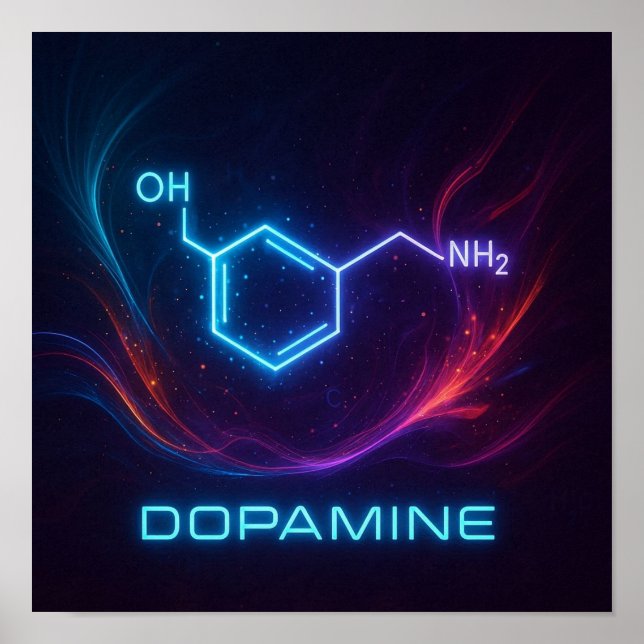 Poster Dopamine Glow - Uplifant Joyful Energy Colorful (Devant)
