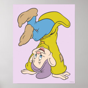 Poster Dopey Doing a Head Stand