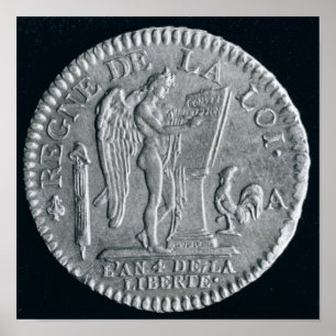 Poster D'or de Louis du règne de Louis XVI, or