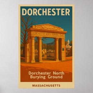 Poster Dorchester North Burning Ground Travel