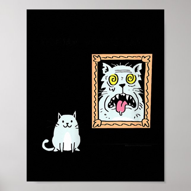 Poster Dorian Gray's Cat Teeshirt From Skunkbear  (Devant)