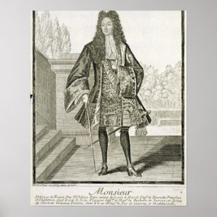 Poster d'Orleans de "Monsieur" autrement Philip Duc de