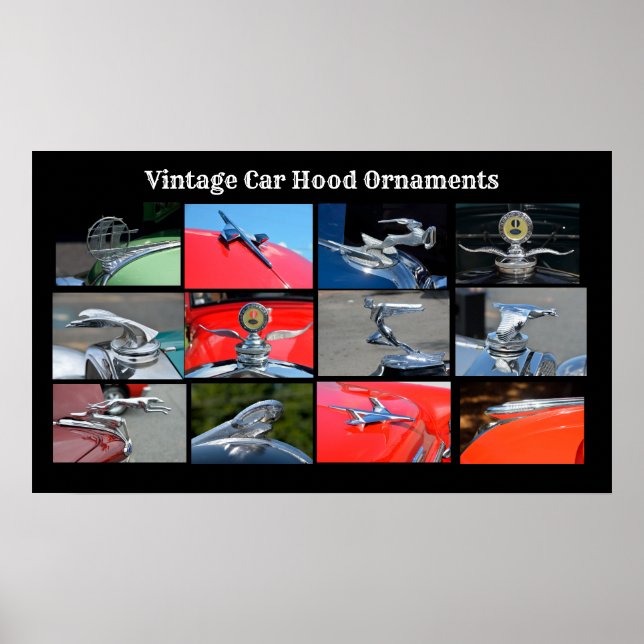 Poster d'ornements Vintage Car Hood (Devant)