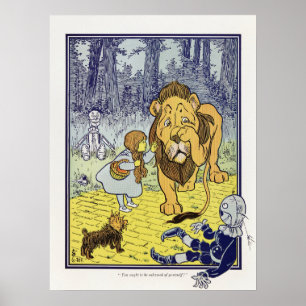 Poster Dorothy et le Lion peureux de l'édition originale 