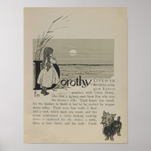 Poster Dorothy Vivait Dans Les Prairies Du Grand Kansas