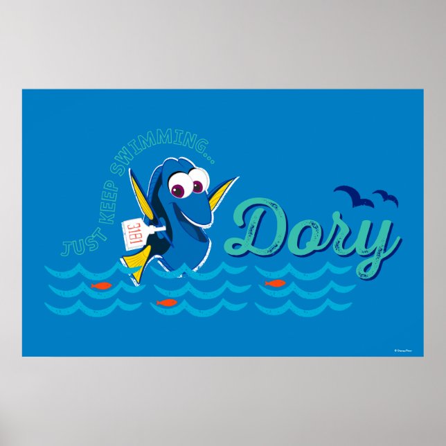 Poster Dory | Continuer la natation (Devant)