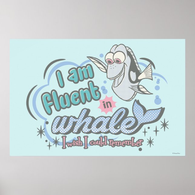 Poster Dory | Je suis Fluent in Whale Comic (Devant)