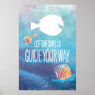 Poster Dory   Laissez les coquilles guider votre chemin