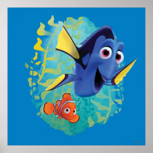 Poster Dory & Nemo   Nager Avec Des Amis
