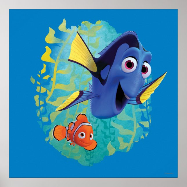 Poster Dory & Nemo | Nager Avec Des Amis (Devant)