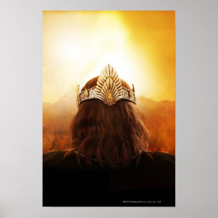 Poster Dos de tête avec couronne