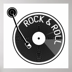 Poster Dossier en vinyle noir et blanc