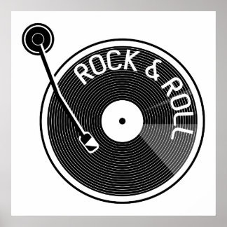 Poster Dossier en vinyle noir et blanc