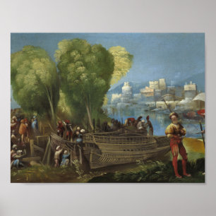 Poster Dosso Dossi - Aeneas et Achates sur la Libye