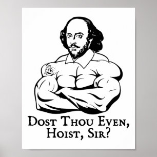 Poster Dost Même hisser monsieur drôle gym entraînement p