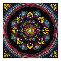 Dot Art coloré Mandala | Boho de géométrie sacrée