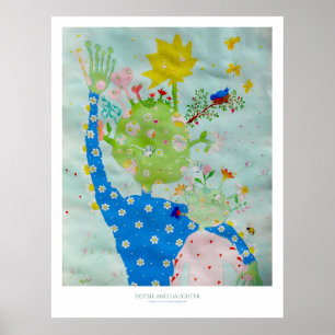 Poster Dotsie et fille Imprimer