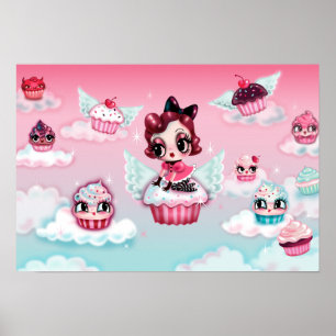 Poster Dottie à Cupcake Heaven