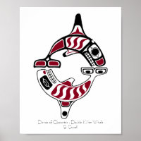 Double Killer Whale Tsimpsian Art