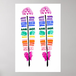 Poster Double plumes