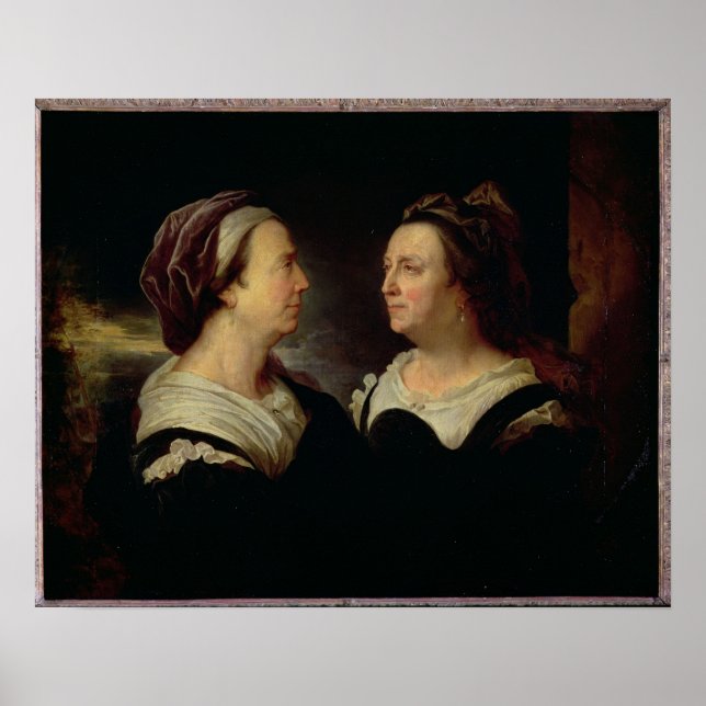 Poster Double portrait de Marie Serre (Devant)