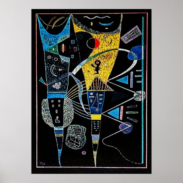 Poster Double tension par Basil Kandinsky (Devant)