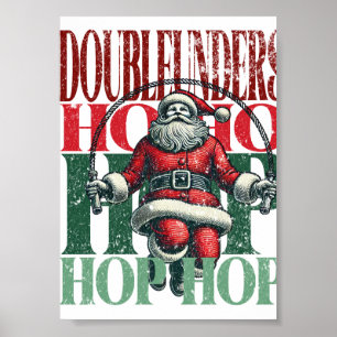 Poster DOUBLE-UNDERS Fun Noël Version Fitness Termes