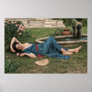 Poster Douce Été par John William Waterhouse