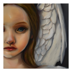Poster douce fille ange