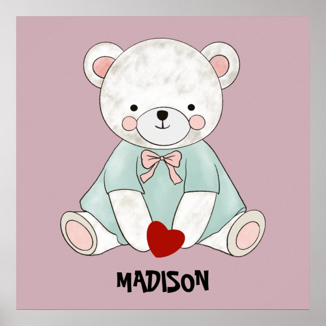 Poster Douce petite peluche  (Devant)
