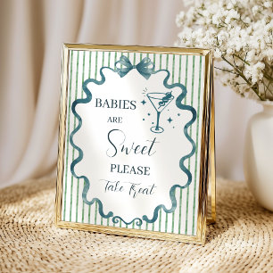 Poster Douce petite Tini One Table de desserts Baby Showe