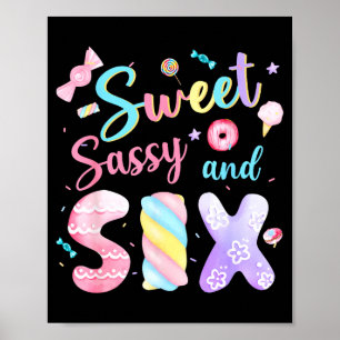 Poster Douce Sy et six Anniversaire 6ème Anniversaire Fil