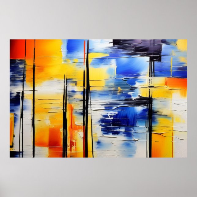 Poster Douceur Abstraite (Devant)