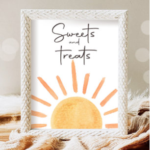 Poster Douceurs et Traitements Aliments Boho Sunshine Ann