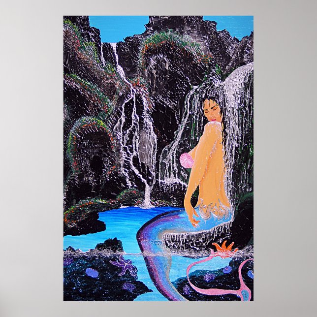 Poster Douche à grottes de sirène (Devant)