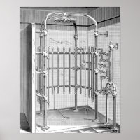 Douche antique des années 1800