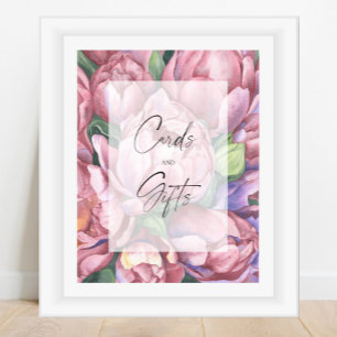 Poster Douche nuptiale - Fleurs - Cartes et Cadeaux