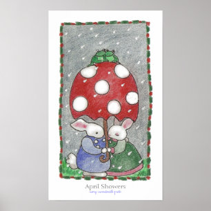 Poster Douches d'avril