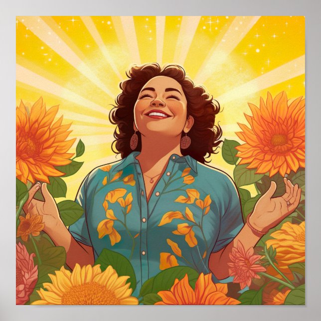 Poster Douée et Growin : Honorer l'impression féminine (Devant)