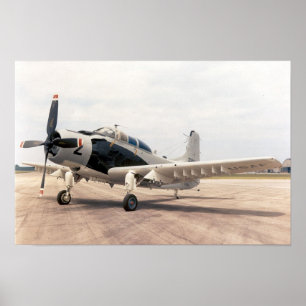 Poster Douglas A-1E Skyraider