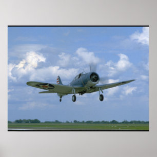Poster Douglas SBD intimidable, Vol, Avions avant_2ÈME GU