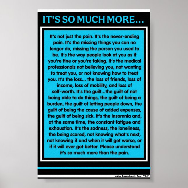 POSTER DOULEUR... C'EST BIEN PLUS... (Devant)